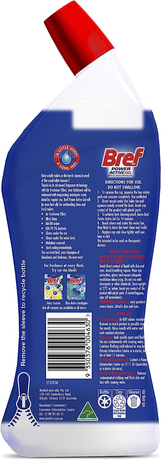 Bref Power Active Eucalyptus with Air Freshener 450ml