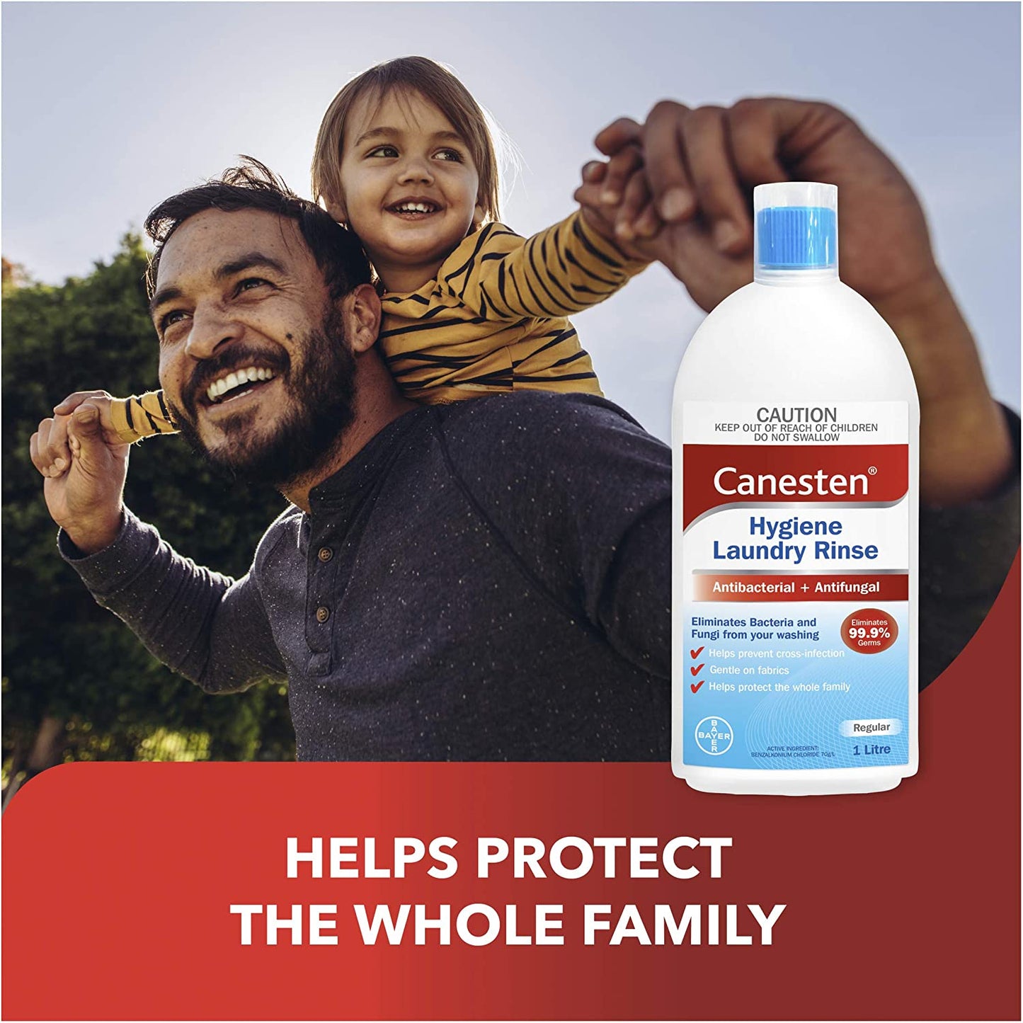 Canesten Antibacterial and Antifungal Hygiene Laundry Rinse 1Ltr