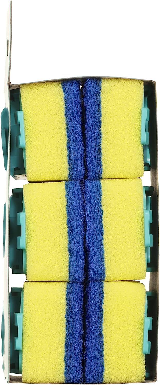 Chux Dishwand Sponge Scourer Refill, Non-Scratch, 6 pack