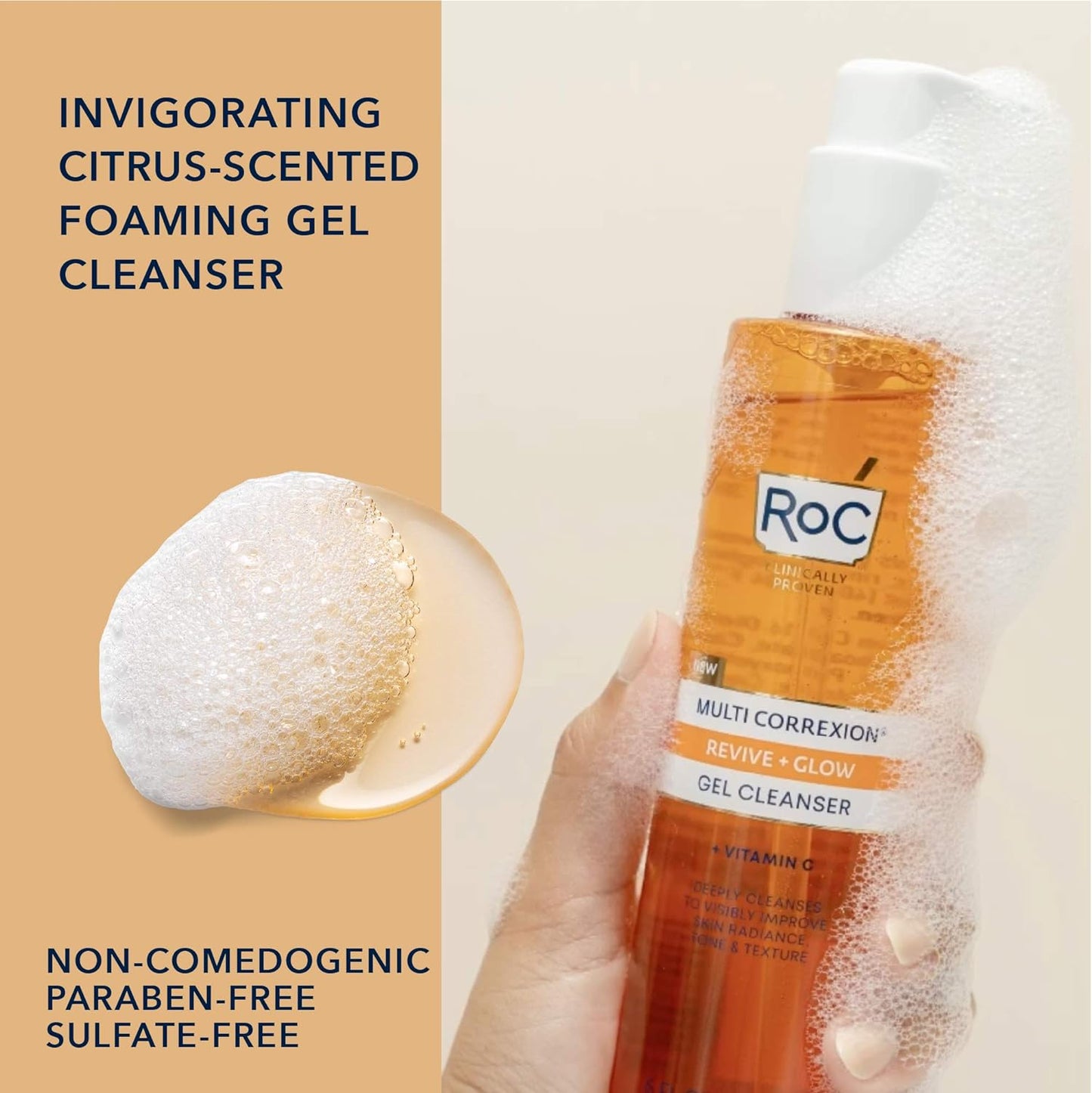 ROC Multi Correxion Revive + Glow Gel Cleanser 177ml/6oz