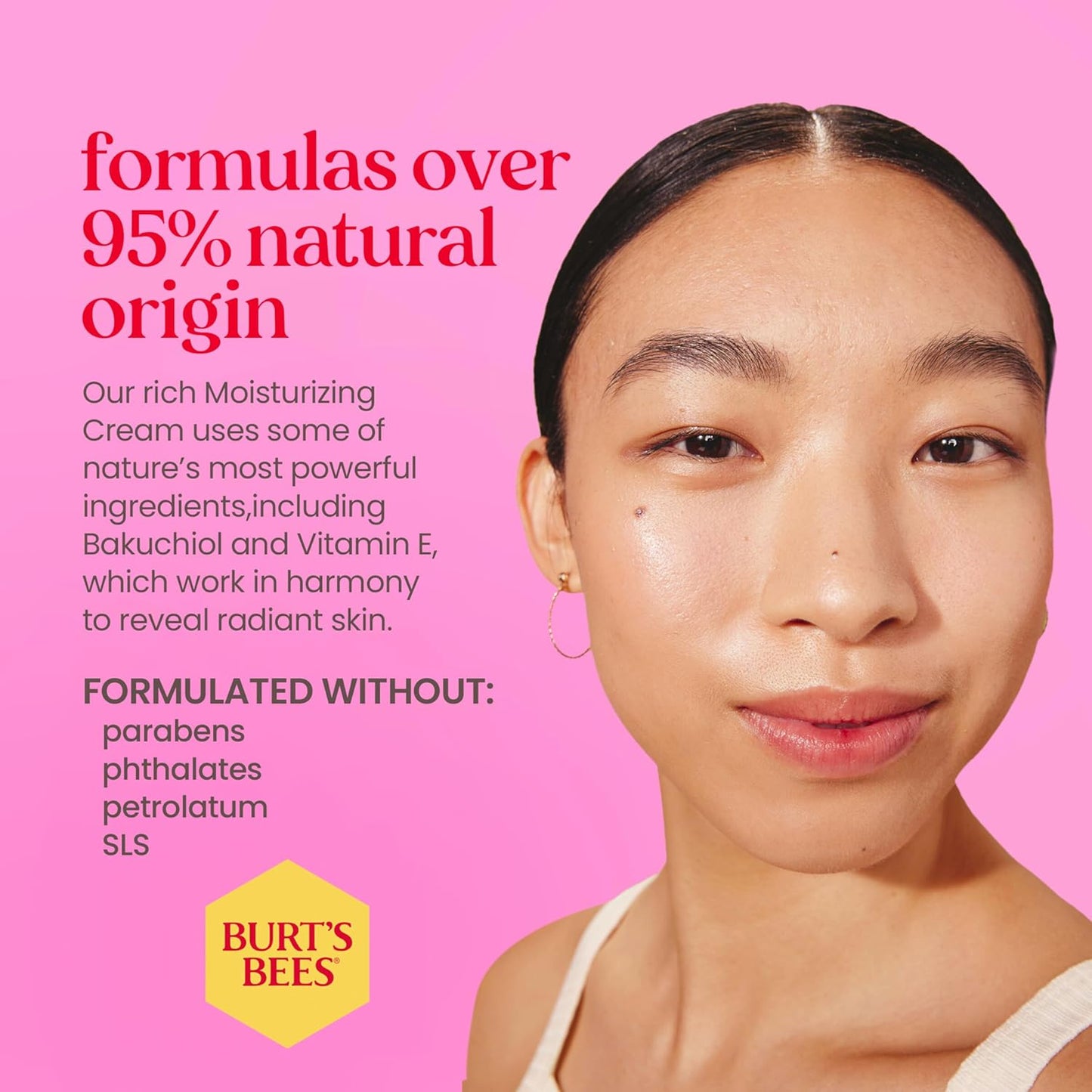 Burt's Bees Renewal Firming Face Cream, Anti-Aging Retinol Alternative, Moisturizing Natural Origin Skin Care, 1.8 Ounce (Packaging May Vary)