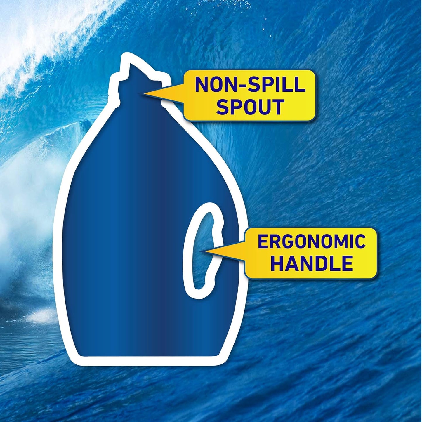 Cold Power Laundry Liquid Sensitive 2L (40 washes), Sensitive Laundry Detergent for Effective Stain Removal and Outstanding Results in Cold Water, No Enzyme and Dye and Perfume-Free Laundry Liquid