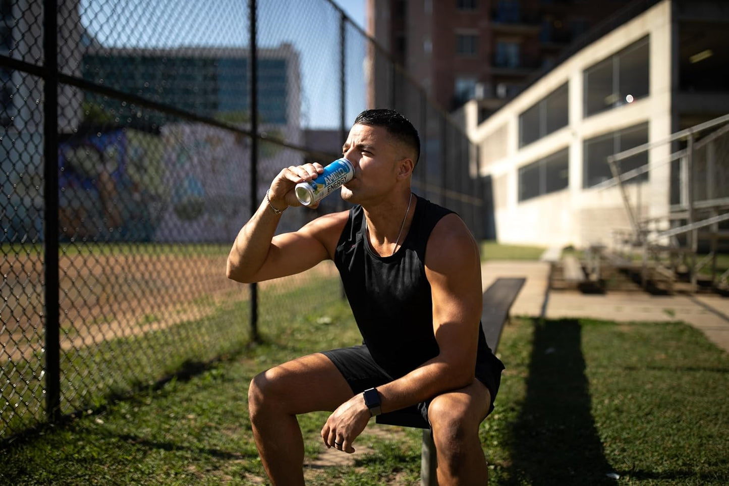 OPTIMUM NUTRITION Amino Energy + Electrolytes Sparkling Hydration Drink, Grape Flavour, 355ml, 12 Pack