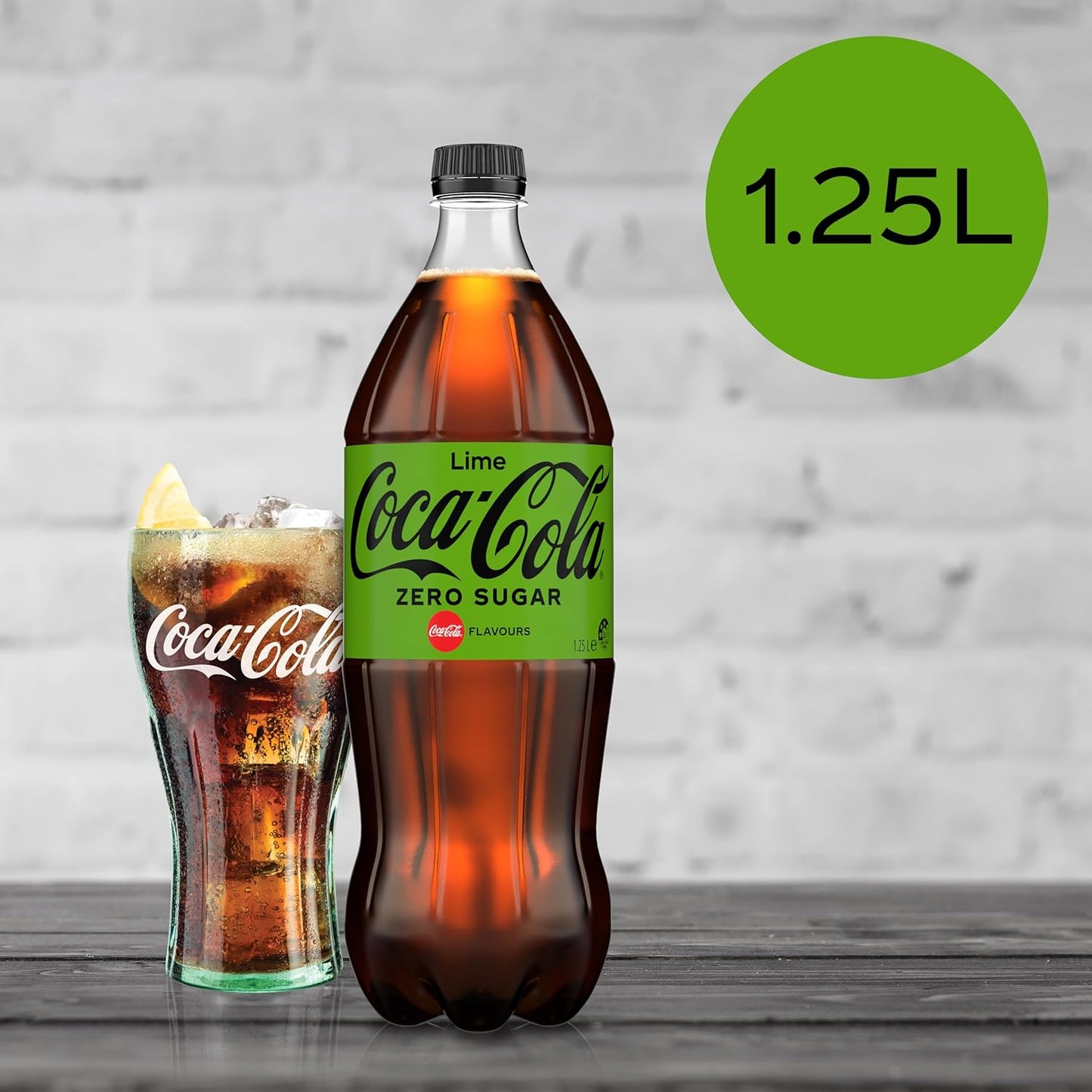 Coca-Cola Lime Coke Zero Sugar Soft Drink 12 x 1.25 Liter
