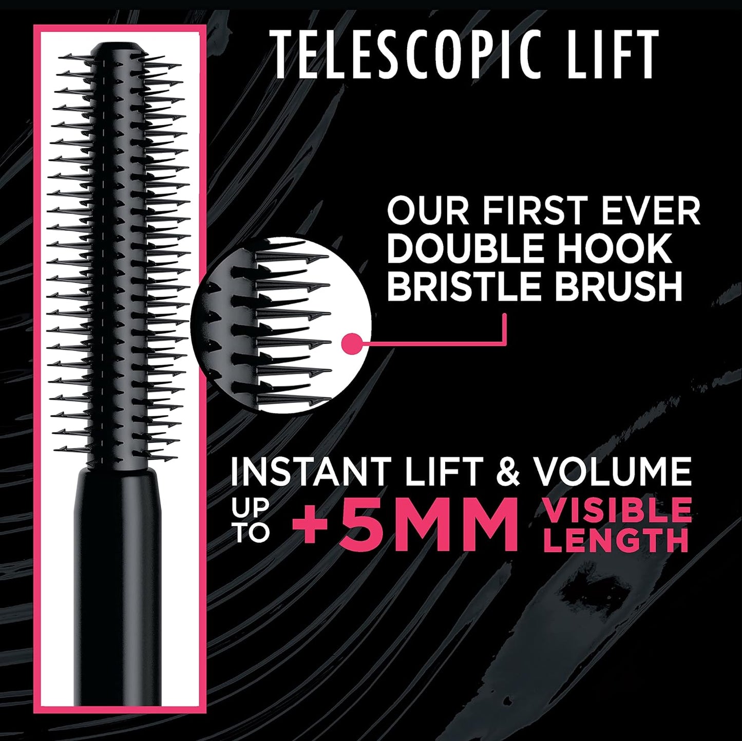 LOREAL Mascara, Lengthening and Volumizing Eye Makeup, Lash Lift with Up to 36HR Wear, Black, 0.33 Fl Oz
