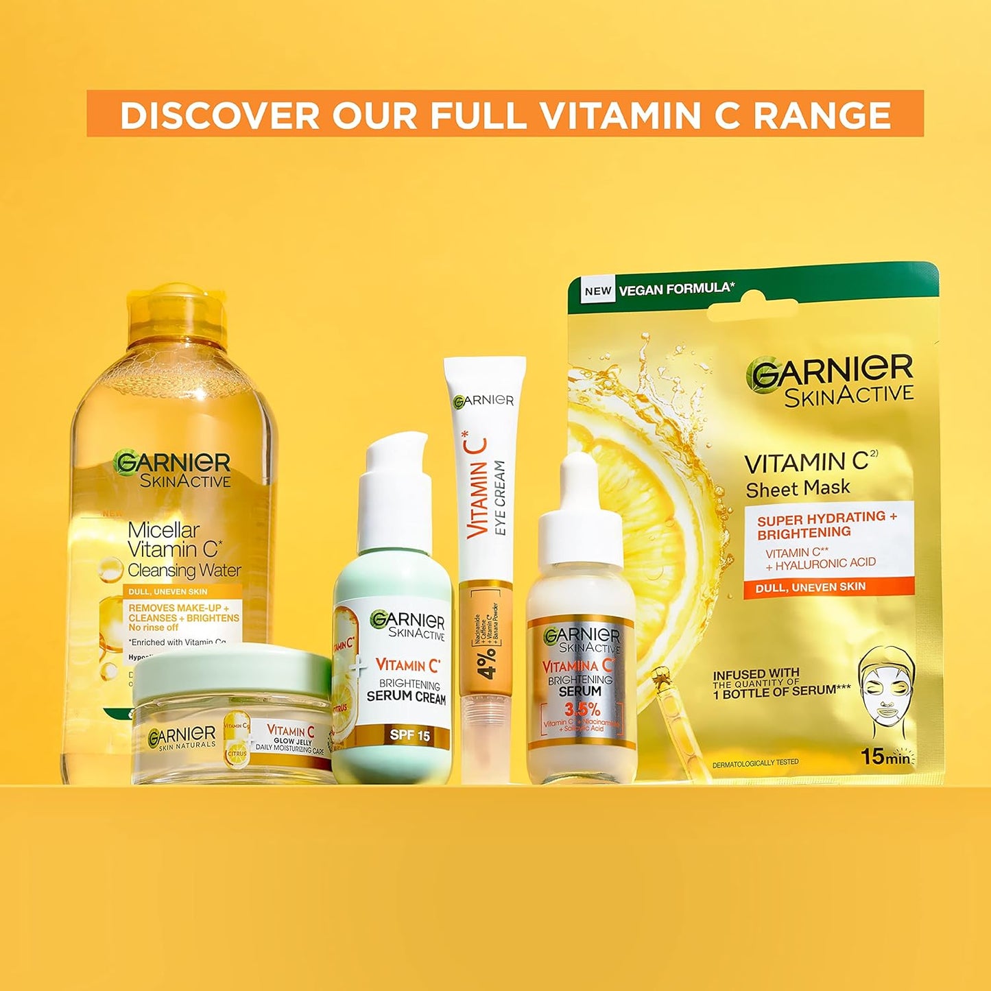 Garnier Skin Active Vitamin C* Brightening Glow Jelly Moisturiser 50ml