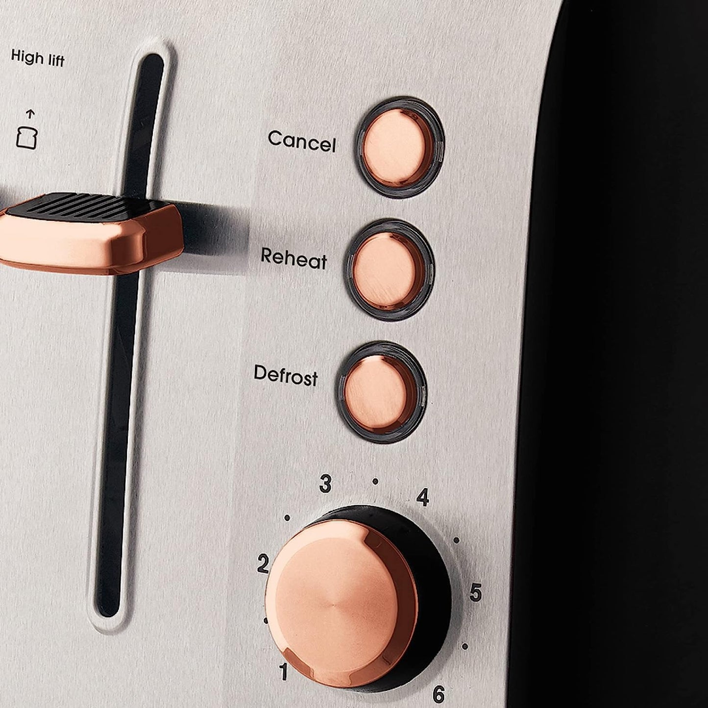 Russell Hobbs RHT94COP, Brooklyn Toaster 4 Slice, Extra Wide Toasting Slots
