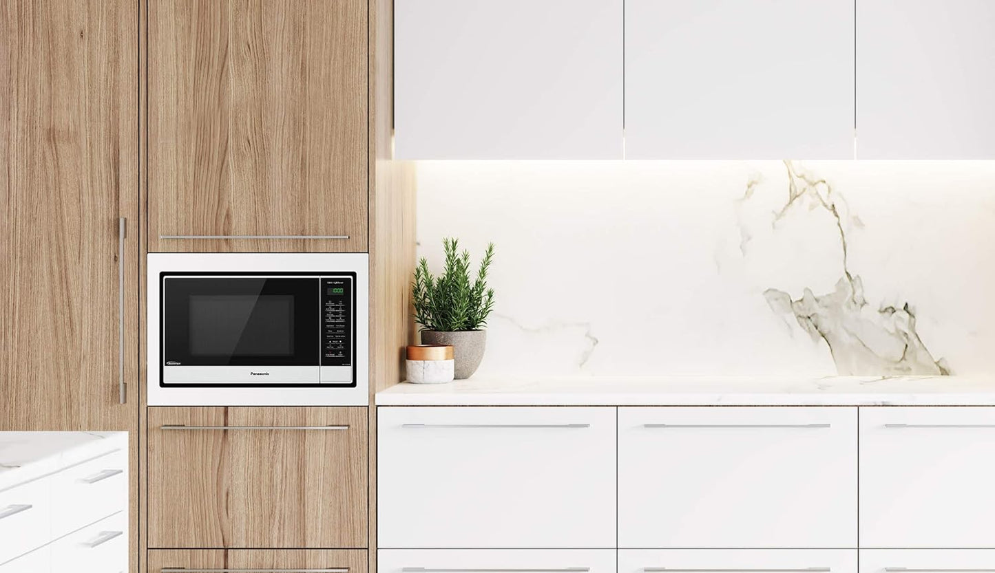 Panasonic 32L 1100W Compact Inverter Microwave Oven, White (NN-ST64JWQPQ)