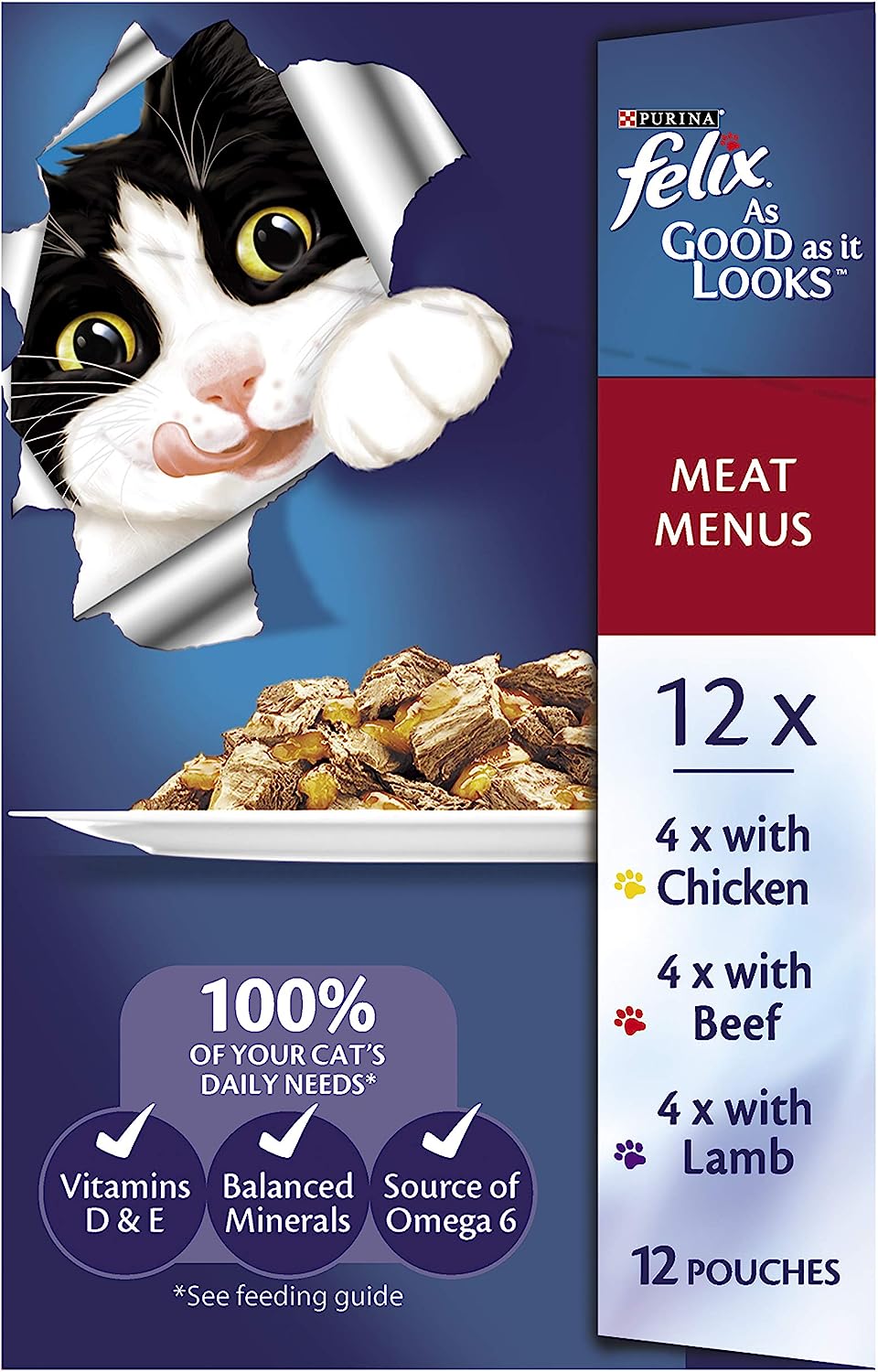 Felix As Good As It Looks -Meat Menus, Adult and Senior, 60x85g