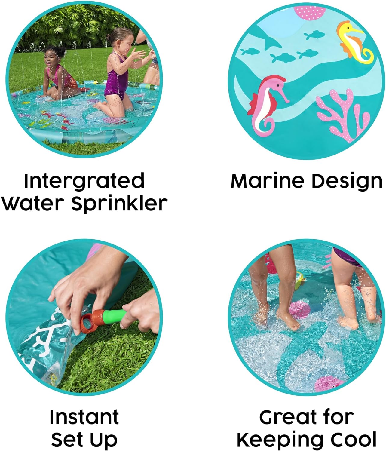 65"/1.65m Underwater Splash Pad