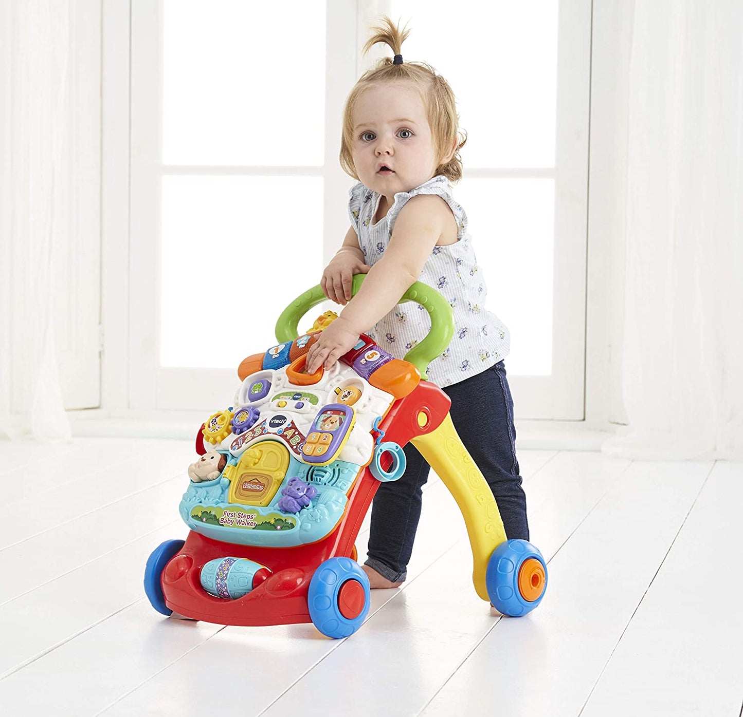 First Steps Baby Walker- Interactive Educational Walking Walker
