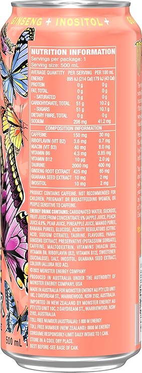 Monster Energy Drink Juice Papillon 24 x 500ml