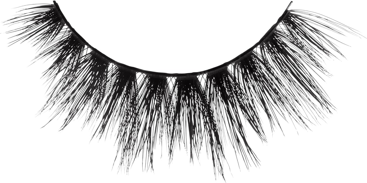 KISS Lash Couture Naked Drama Collection, Full & Fluffy Volume 3D Faux Mink False Eyelashes, Reusable and contact lens friendly