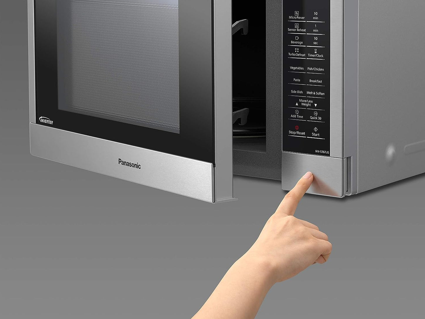 Panasonic 32L 1100W Inverter Sensor Microwave Oven, Stainless Steel (NN-ST67JSQPQ)
