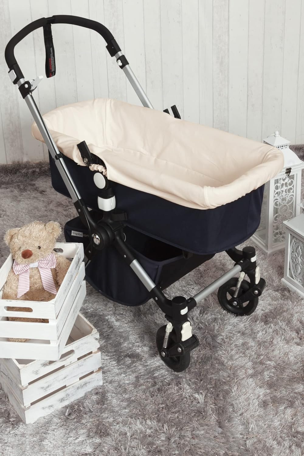 Babyline FUCABE Cover for Baby Seat Hypoallergenic and Soft Breathable Cover for Carrycot Inside 100% Spanish Made (Beige Piqué), Beige, 90 x 40 cm