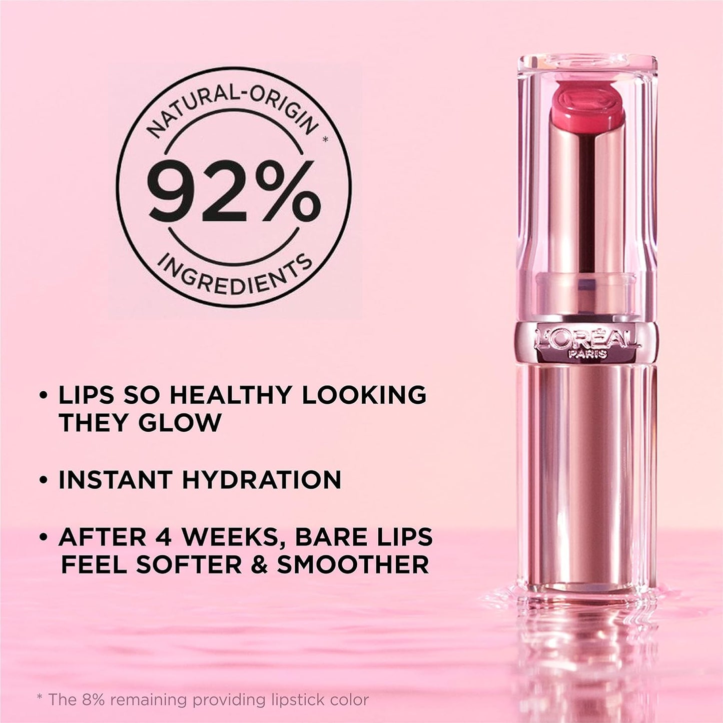 PerricoL’Oréal Paris Glow Paradise Hydrating Balm-in-Lipstick with Pomegranate Extract, Nude Heavenne MD No Makeup Lipstick Broad Spectrum
