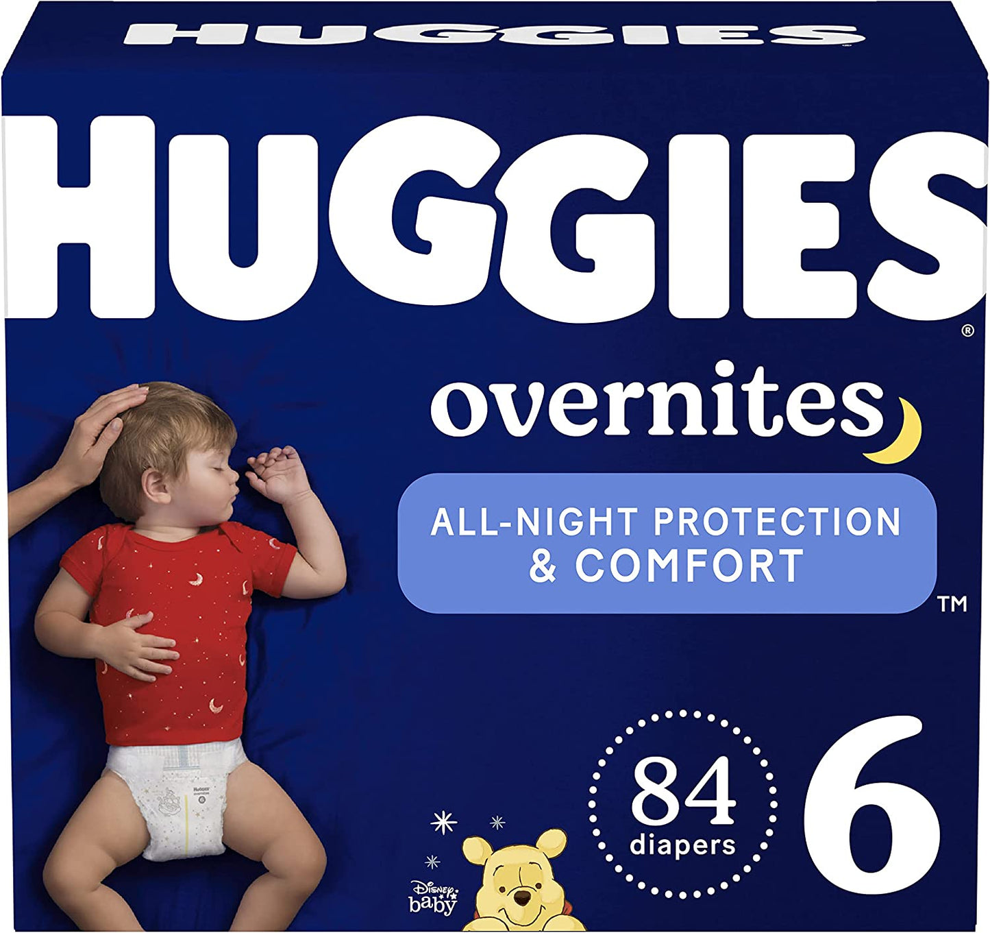 Huggies Overnites Baby Diapers Size 6, 84 Nappies