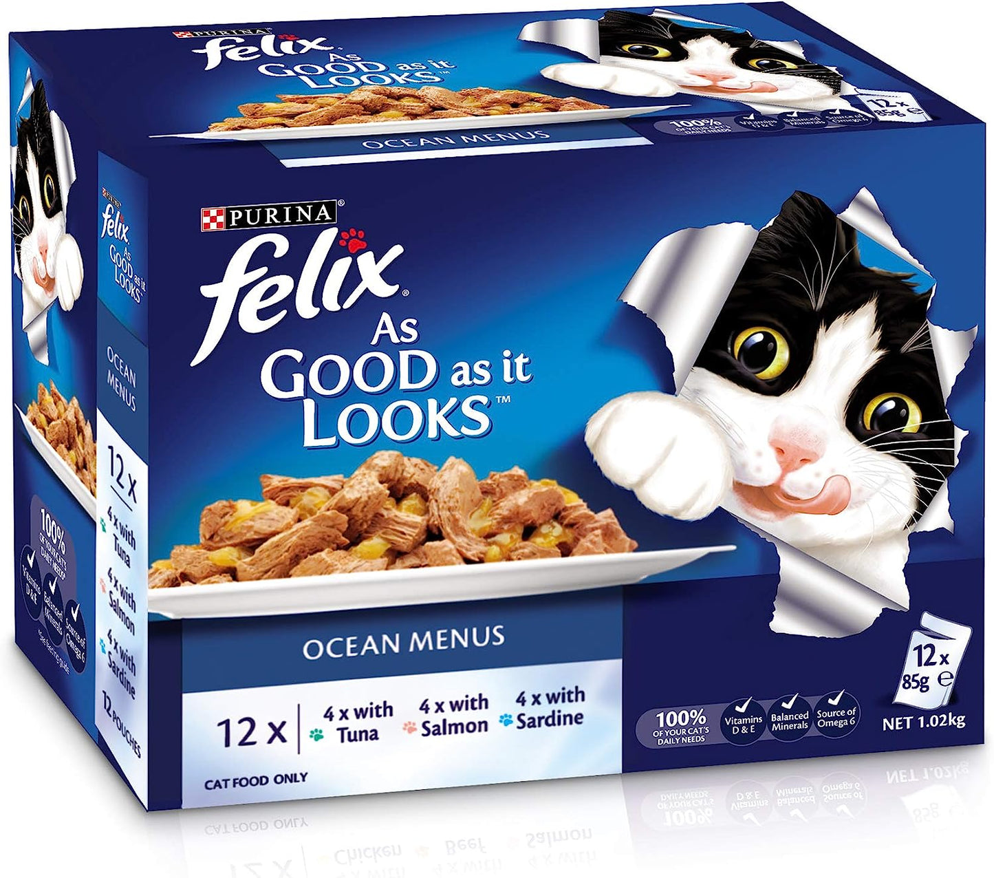 Felix As Good As It Looks - Ocean Menus, Adult And Senior, 60X85G