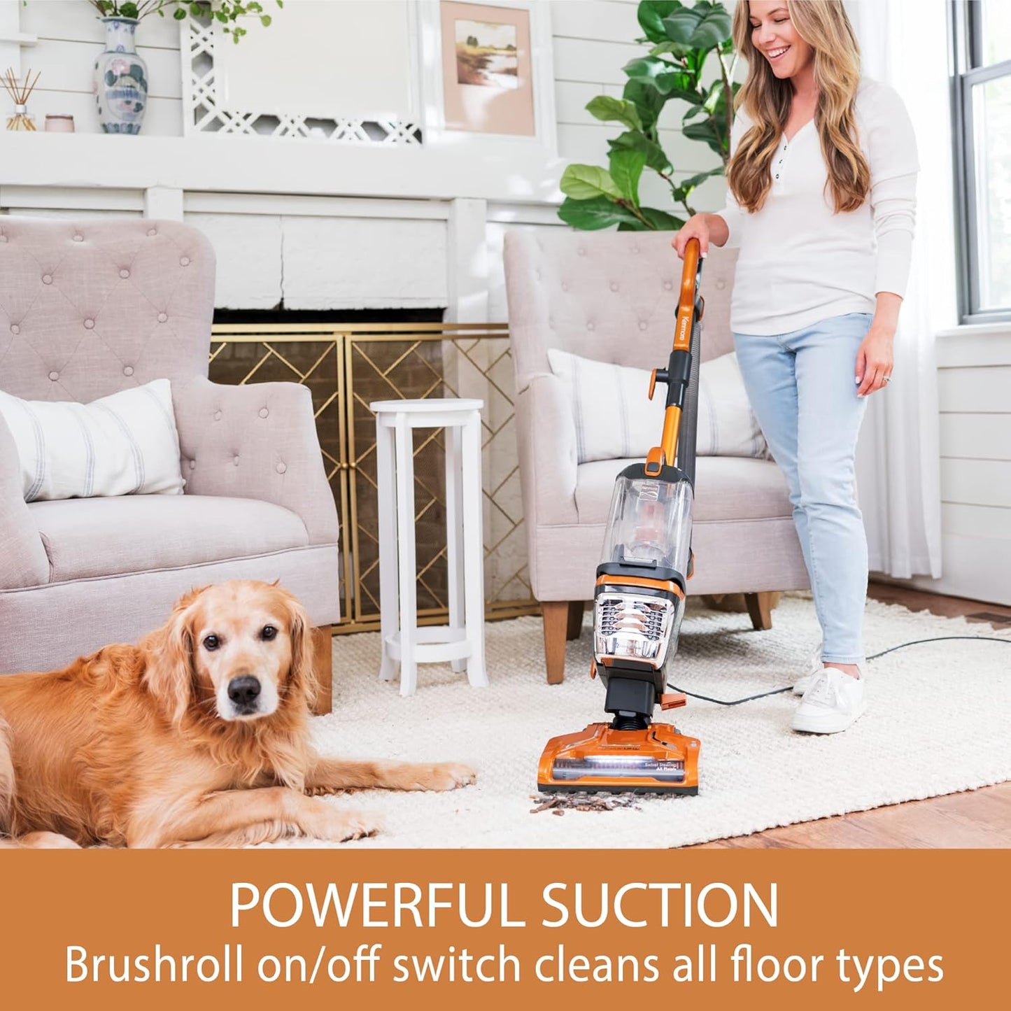 Kenmore DU4080 Featherlite Lift-Up Bagless Upright Vacuum 2-Motor Power Suction Lightweight Carpet Cleaner with HEPA Filter, 2 Cleaning Tools for Pet Hair,...