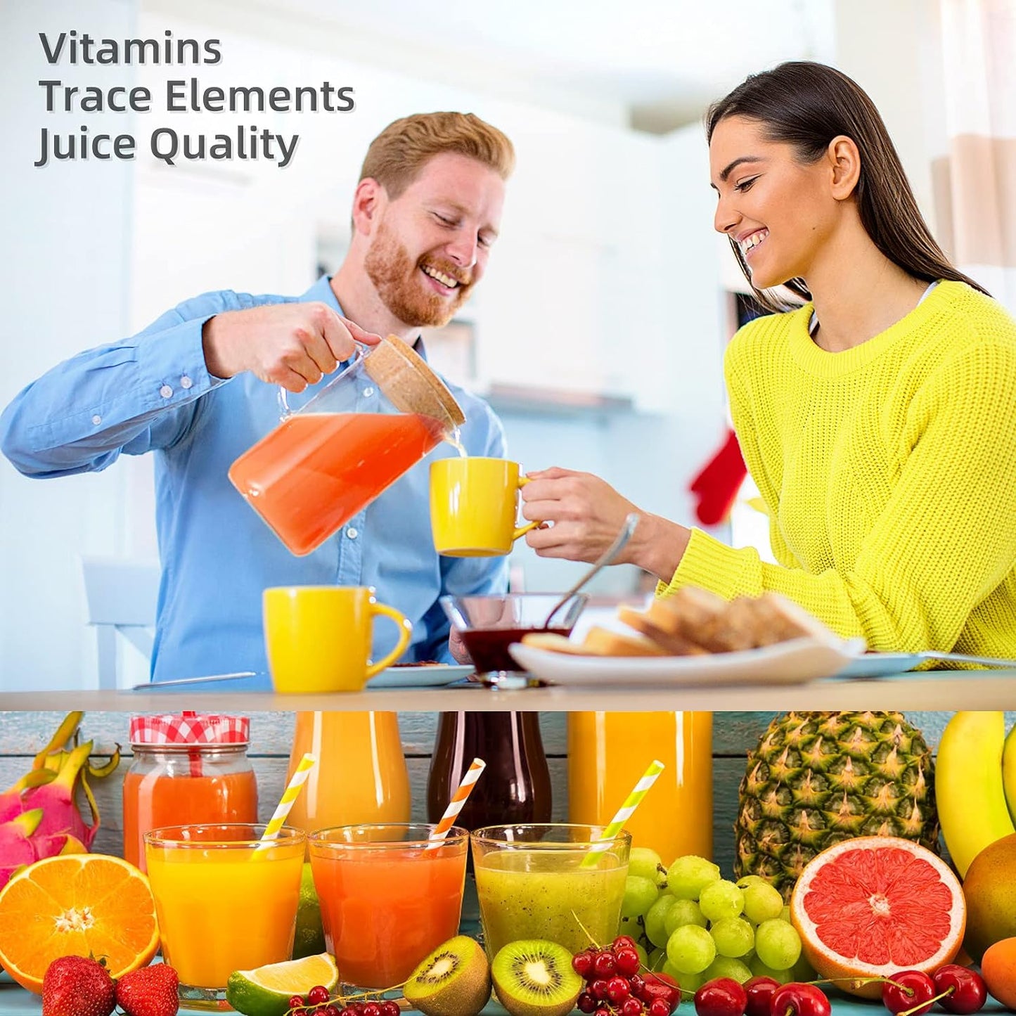 Slow Juicer Attachment for KitchenAid Stand Mixer, for Juicing Vegetables and Fruits