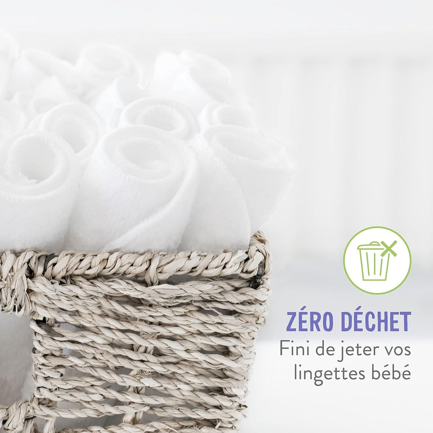 Bambino Mio, Reusable Baby Wipes, Super Soft and Chemical Free