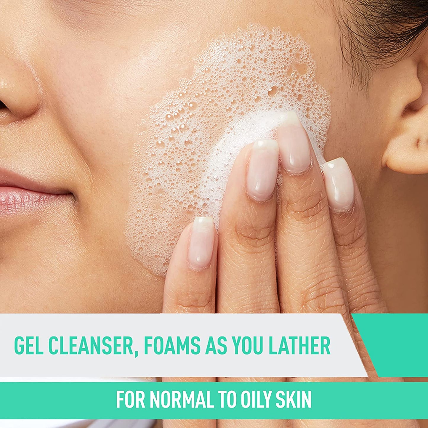 Facial Cleanser | Daily Face Wash for Oily Skin with Hyaluronic Acid, Ceramides, and Niacinamide| Fragrance Free Paraben Free | 19 Fluid Ounce
