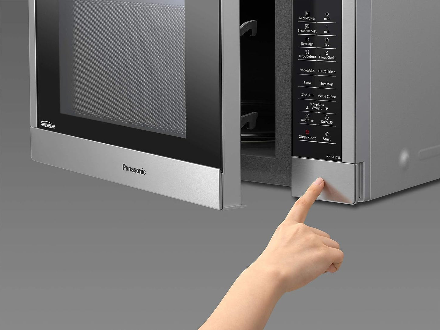 Panasonic 32L 1100W Inverter Sensor Microwave Oven, Stainless Steel (NN-ST67JSQPQ)
