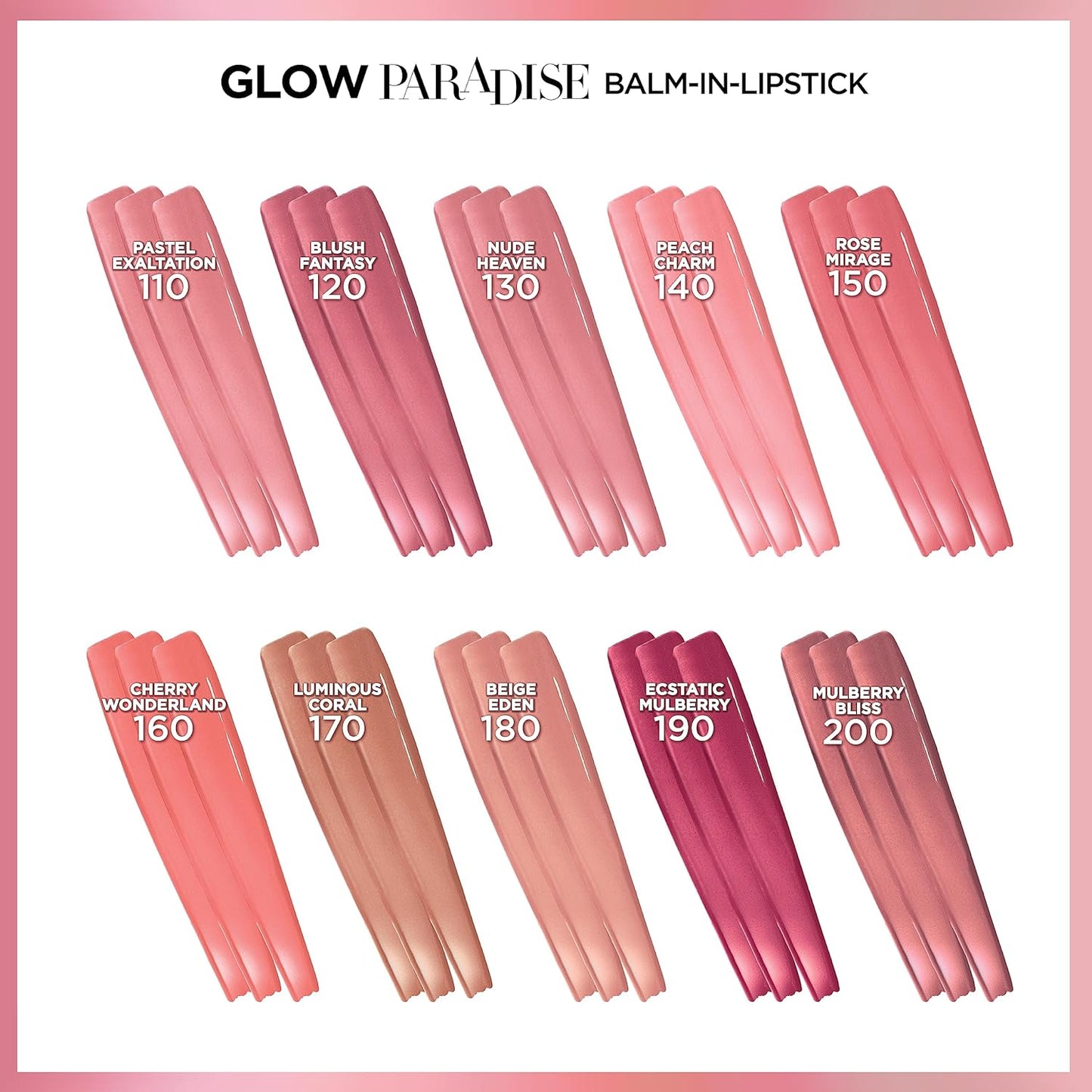 PerricoL’Oréal Paris Glow Paradise Hydrating Balm-in-Lipstick with Pomegranate Extract, Nude Heavenne MD No Makeup Lipstick Broad Spectrum