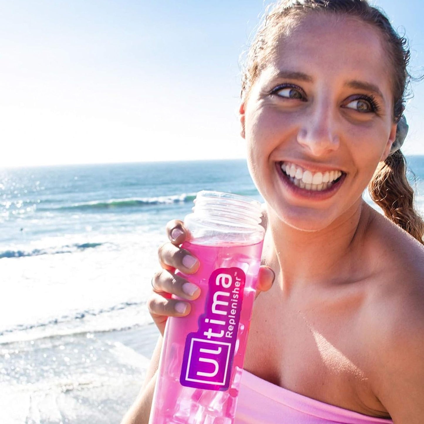 Ultima Replenisher Electrolyte Hydration Drink Mix, Pink Lemonade, 20 Serving Stickpack Box - Sugar Free, 0 Calories, 0 Carbs - Gluten-Free, Keto, Non-GMO, Vegan