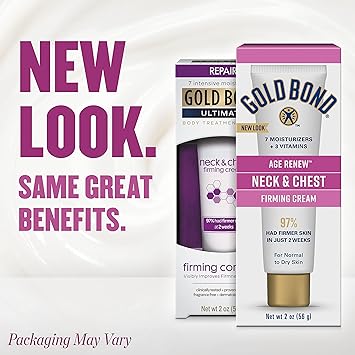 Gold Bond Age Renew Neck & Chest Firming Cream, 2 oz., Clinically Tested Skin Firming Cream