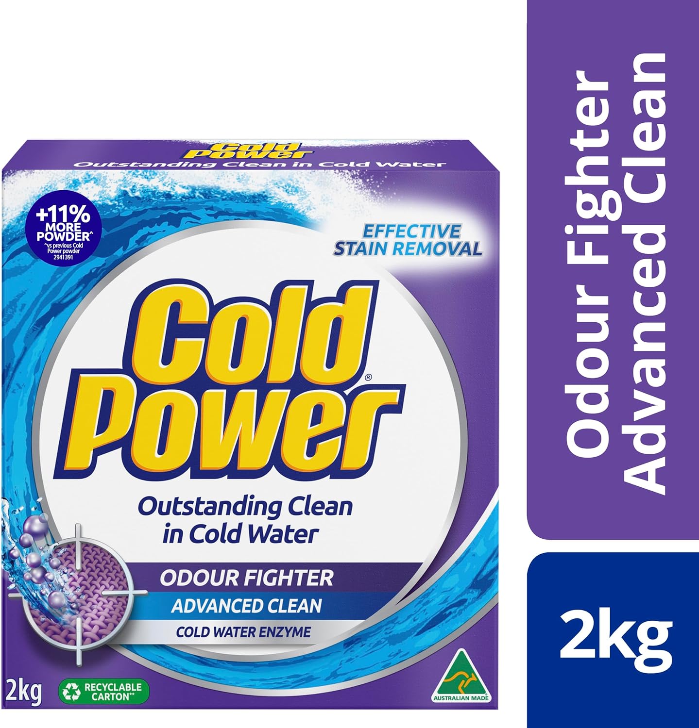 Cold Power Odour Fighter Powder Laundry Detergent 2Kg