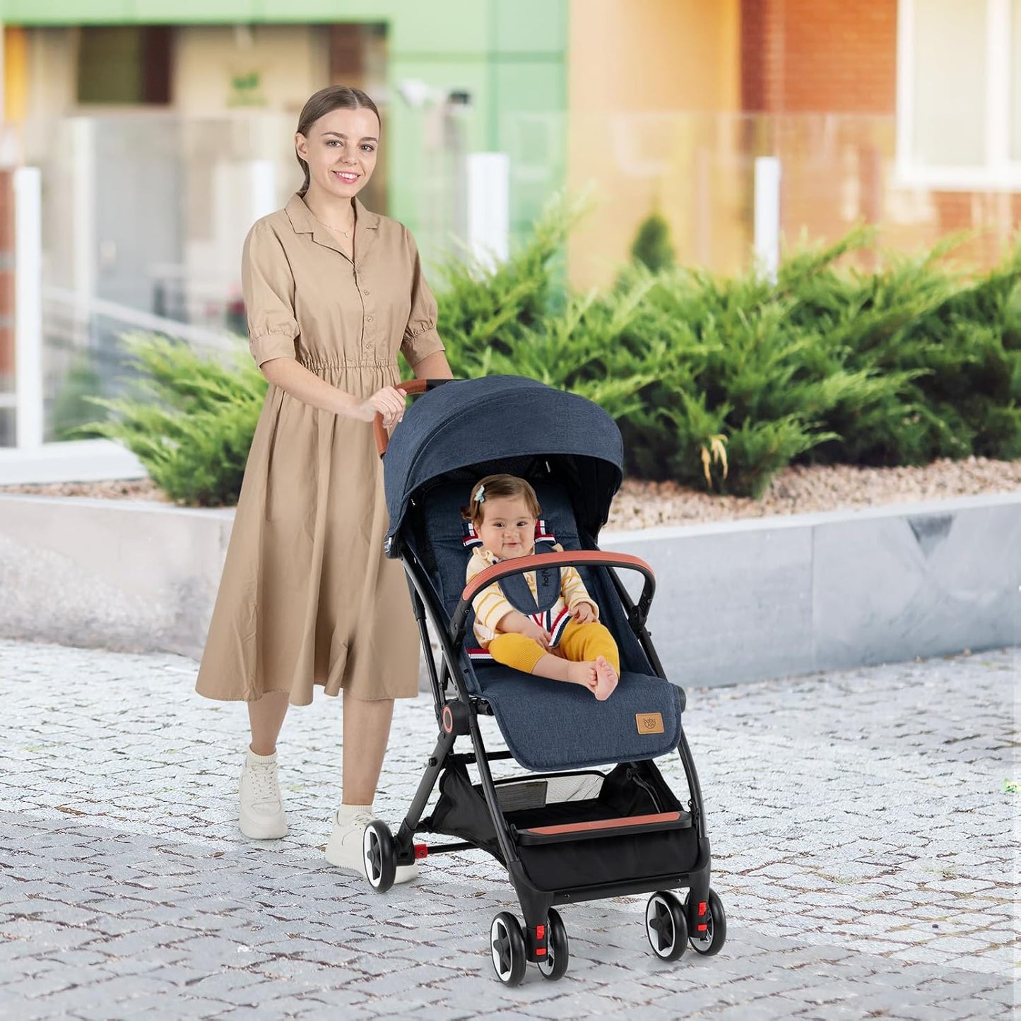 BABY JOY Lightweight Baby Stroller w/ Mesh Net, Compact Toddler Travel Stroller for Airplane