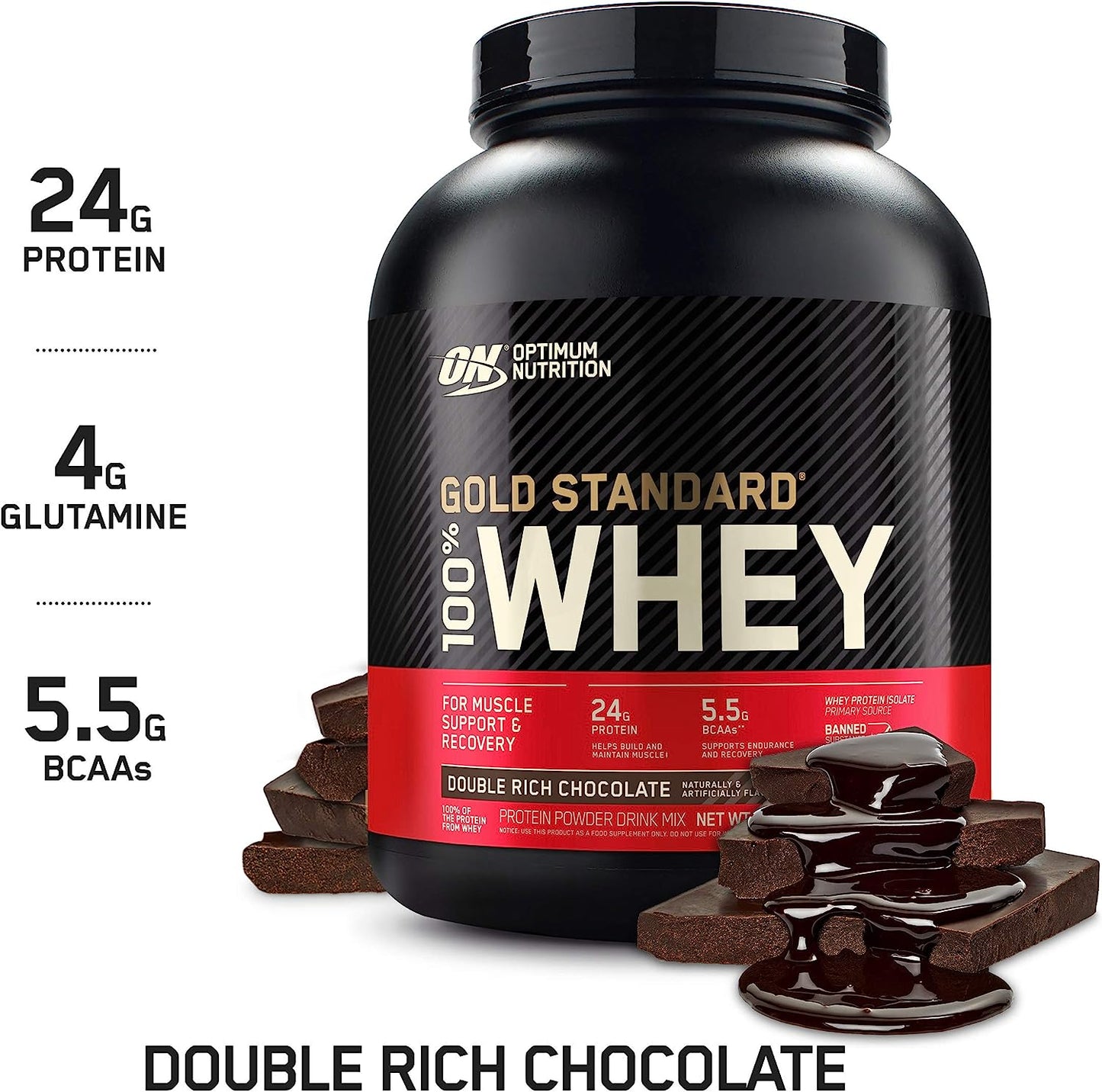 OPTIMUM NUTRITION Gold Standard 100% Whey Protein Powder, Extreme Milk Chocolate, 2.27kg