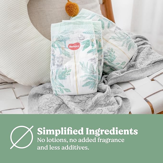 Huggies Pure Care Nappies Size 3 (6-11kg) 72 Count (Packaging May Vary)