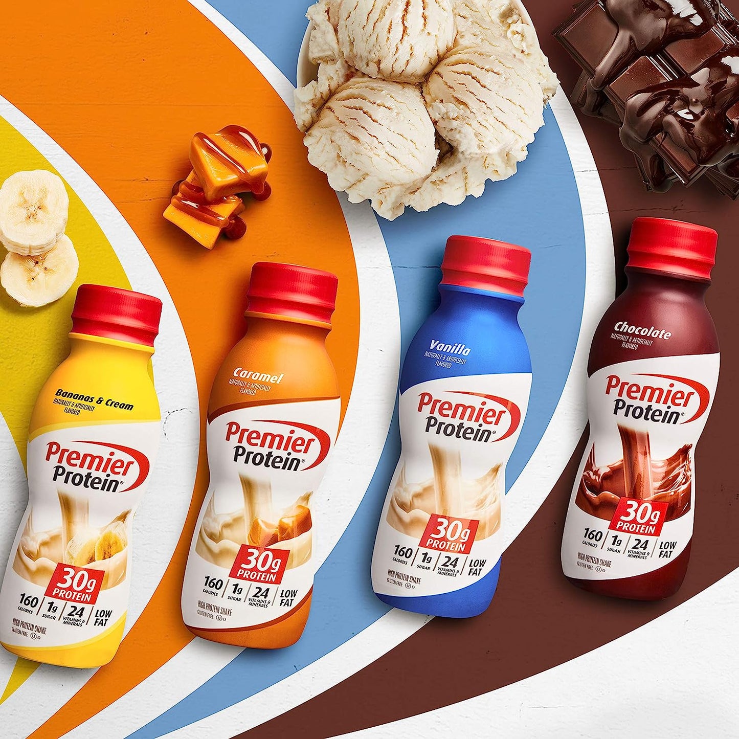 Premier Protein 30g Protein Shake, Cookies & Cream, 11.5 fl oz Shake, (12 count)