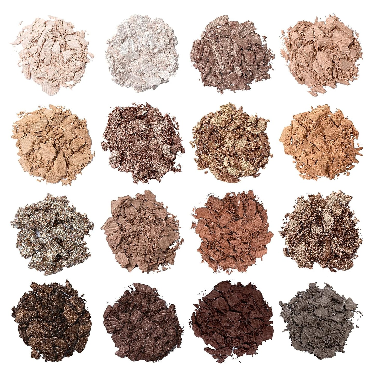 Always Naked Palette, Nude Neutral Eye Makeup, Blendable, Warm And Cool Nude Pigments, Matte, Shimmer, Glitter, Creamy Smooth