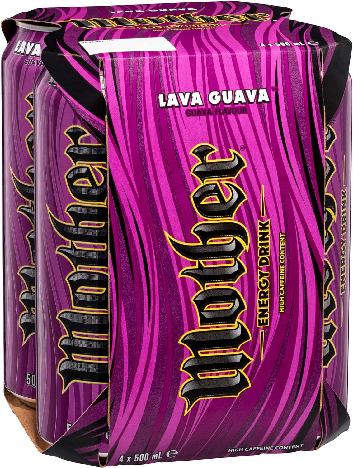 Mother Lava Guava Energy Drink 500 ml (24 Can)