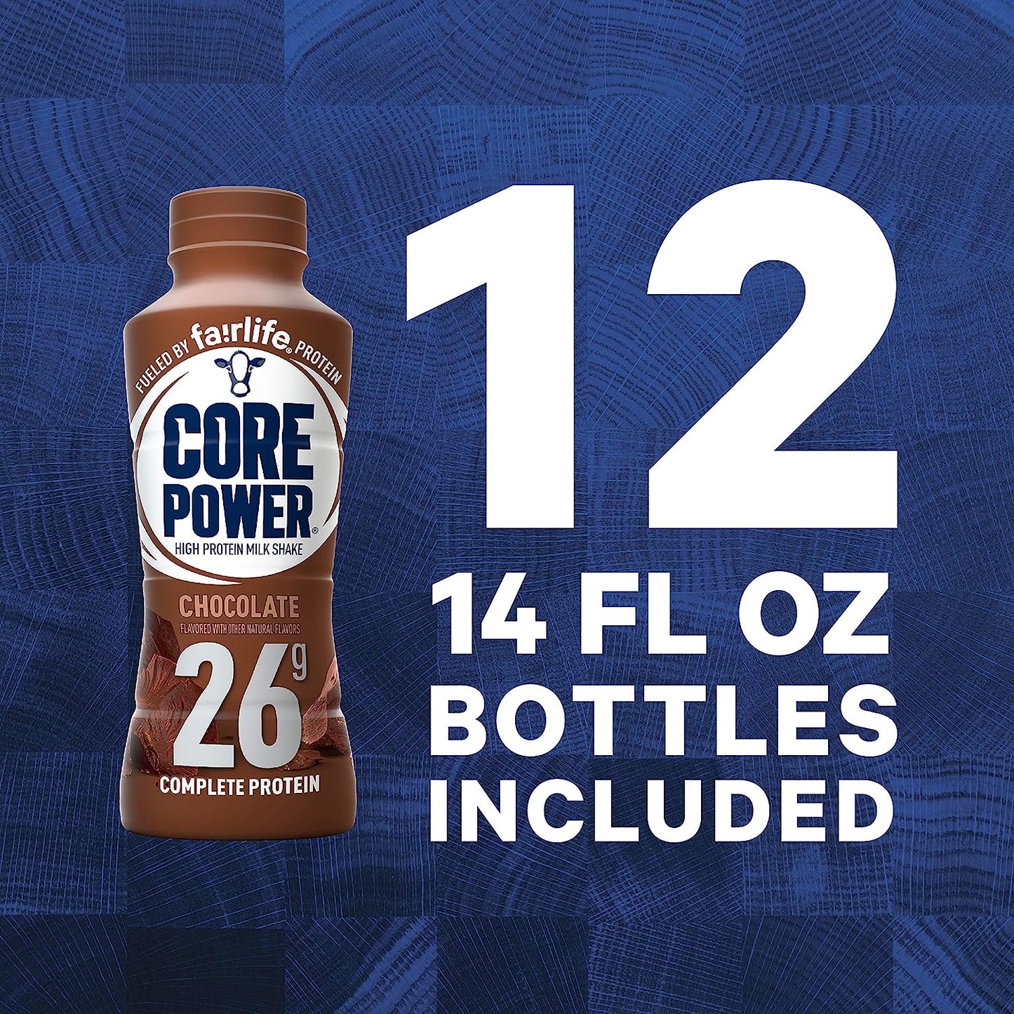 Fairlife Core Power 26g Protein Milk Shakes, Ready To Drink for Workout Recovery, Chocolate (Pack of 12)