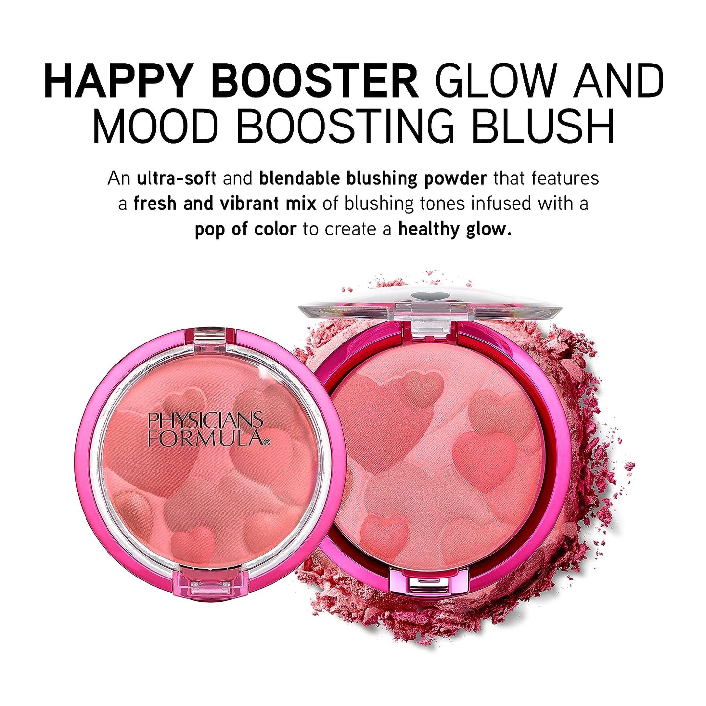 Happy Booster Glow and Mood Boosting Blush, Natural, 0.24 oz.