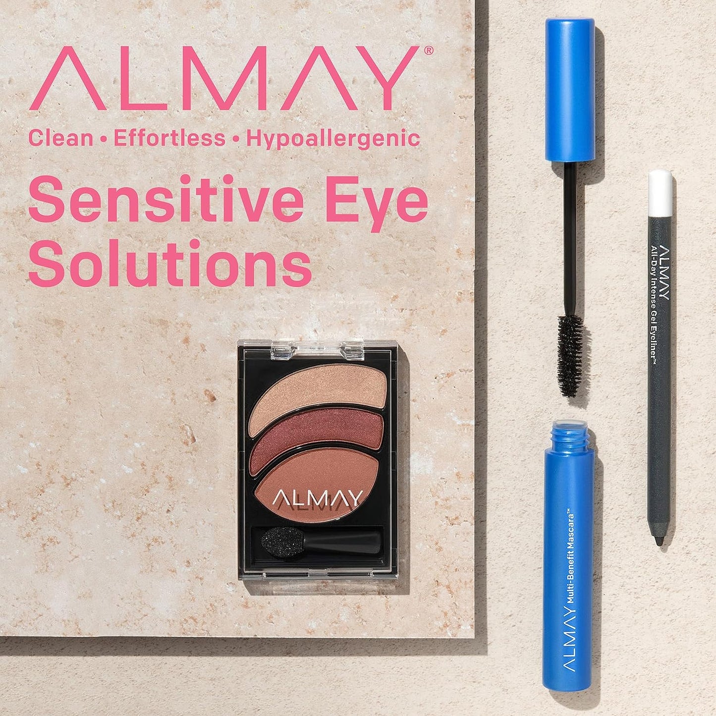 Almay Mascara, Volume, Length, Definition & Conditioning, Multi-Benefit Eye Makeup, Hypoallergenic and-Fragrance Free, 502 Black, 0.24 Fl Oz