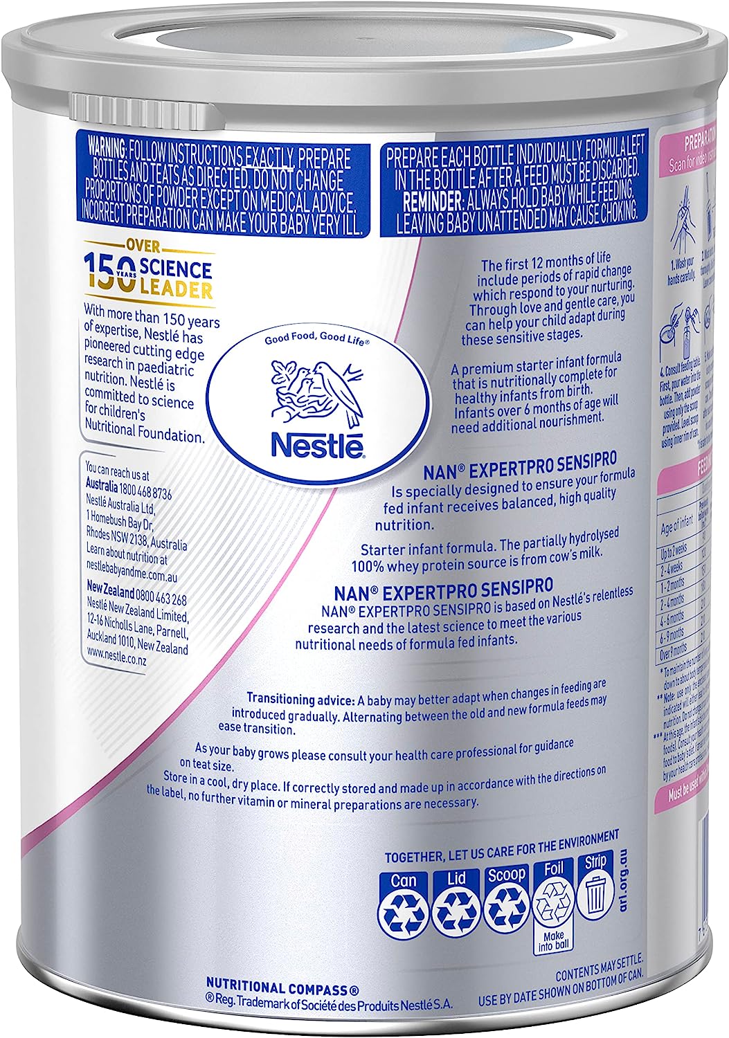 Nestlé NAN EXPERTpro SENSIpro, Suitable from Birth Premium Starter 800gm