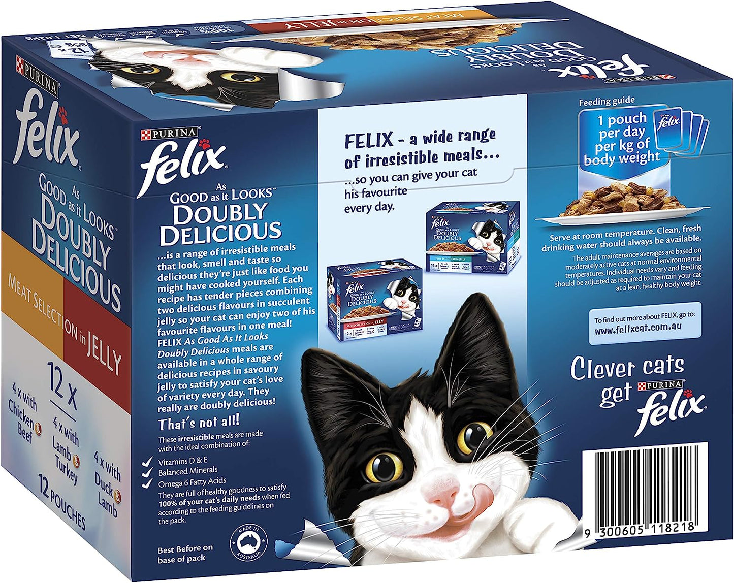 Felix Doubly Delicious - Meat Selection In Jelly, Adult And Senior, 60X85G