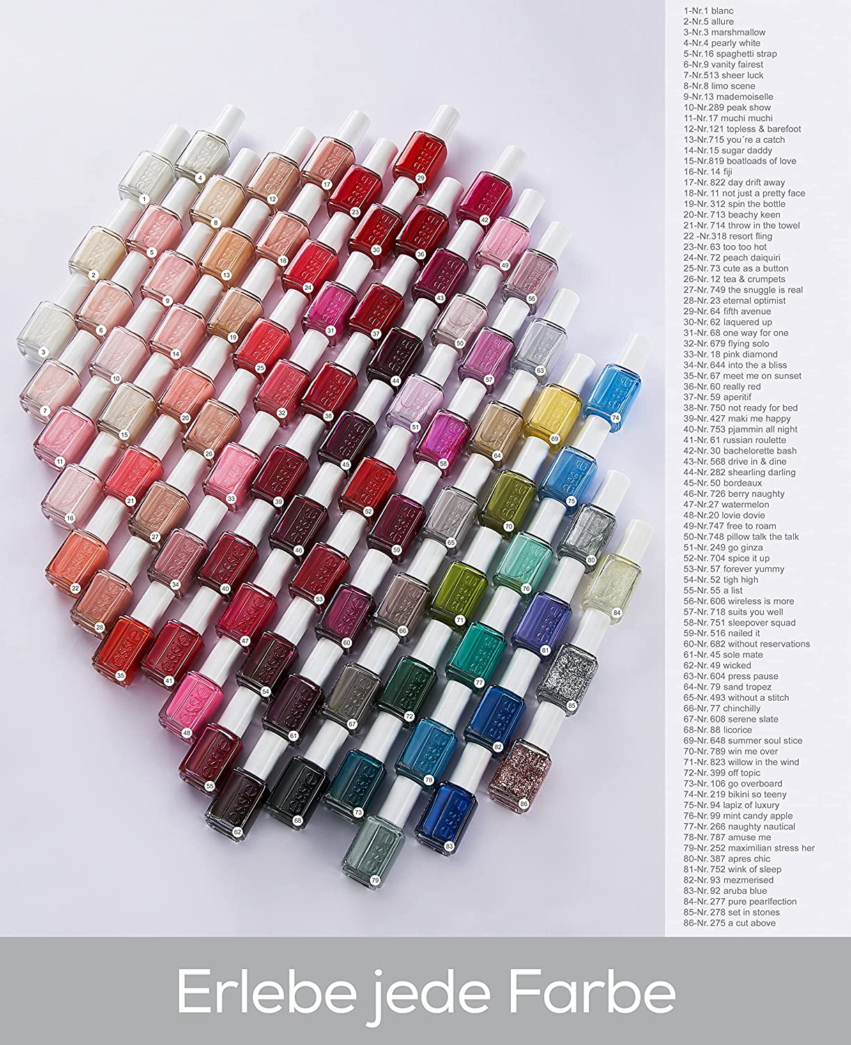 essie Original Nail Colour, pale pink opaque finish, 6 ballet slippers, 13.5 ml