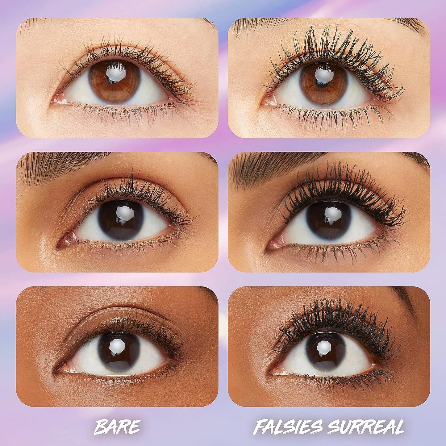 The Falsies Surreal Extensions Washable Mascara, Volumizing, Lengthening Mascara Make Up, Very Black, 1 Count