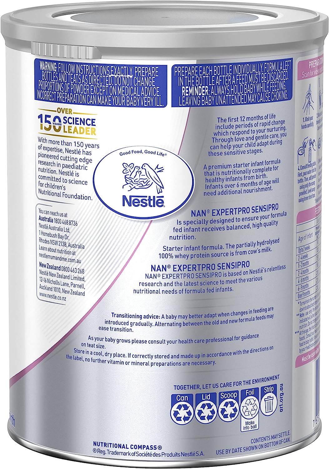 Nestlé NAN EXPERTpro SENSIpro, Suitable from Birth Premium Starter 800gm