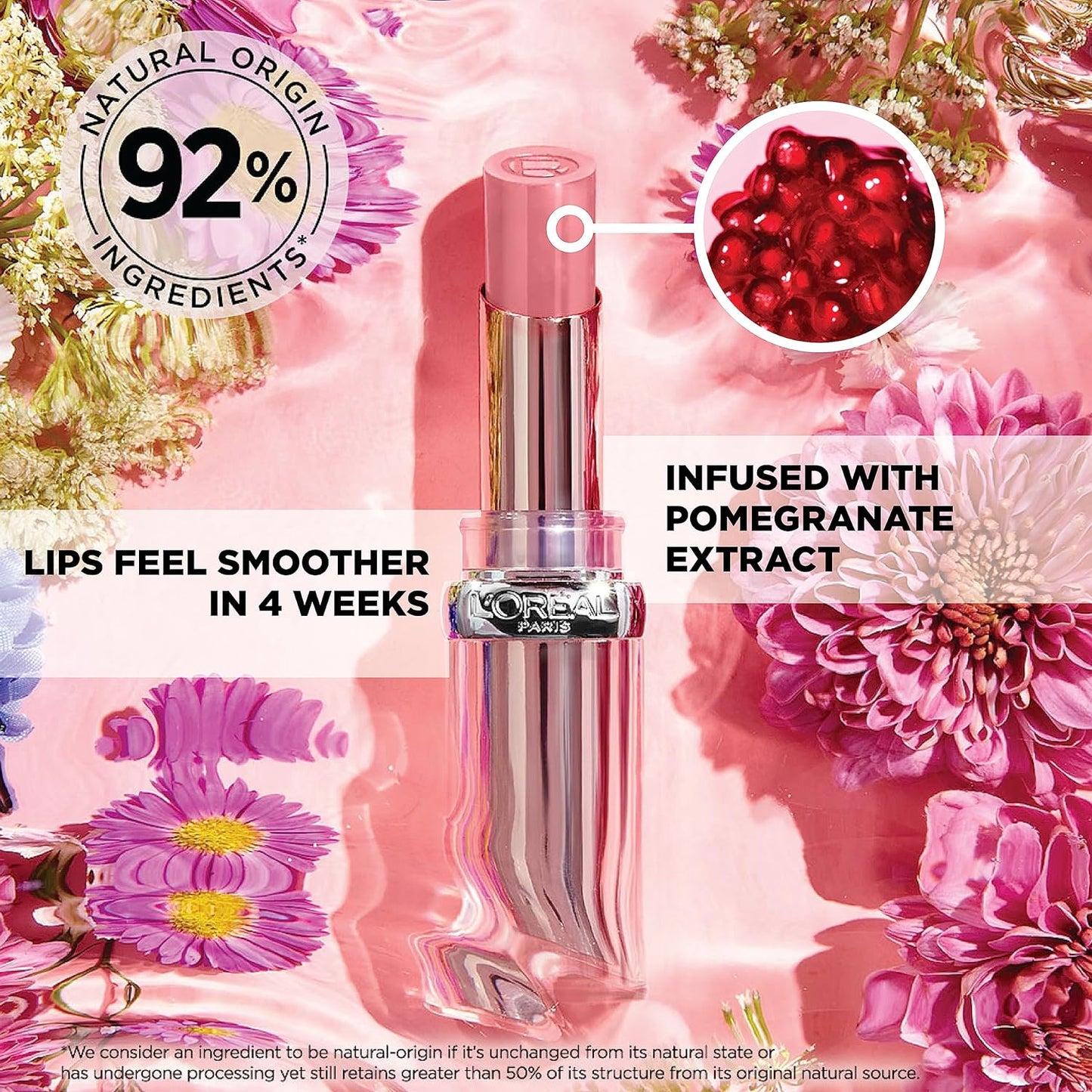 PerricoL’Oréal Paris Glow Paradise Hydrating Balm-in-Lipstick with Pomegranate Extract, Nude Heavenne MD No Makeup Lipstick Broad Spectrum