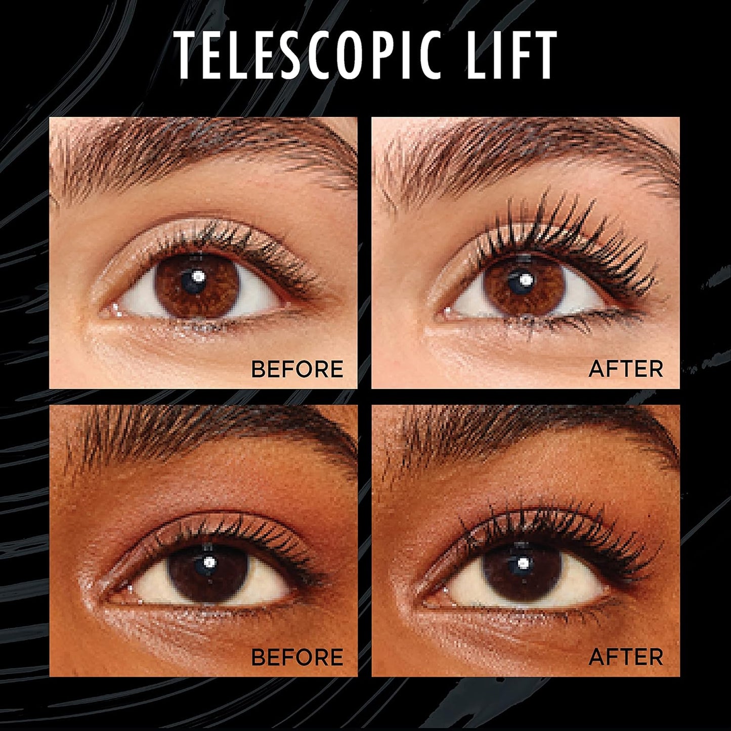 LOREAL Mascara, Lengthening and Volumizing Eye Makeup, Lash Lift with Up to 36HR Wear, Black, 0.33 Fl Oz