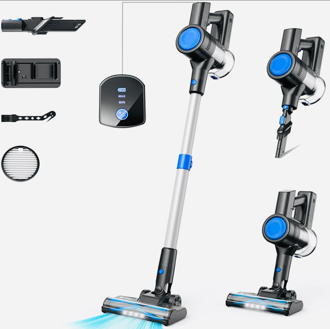 Powerful Wireless Vacuum Cleaner 2200mah BLDC 250w Rechargeable Vacuum