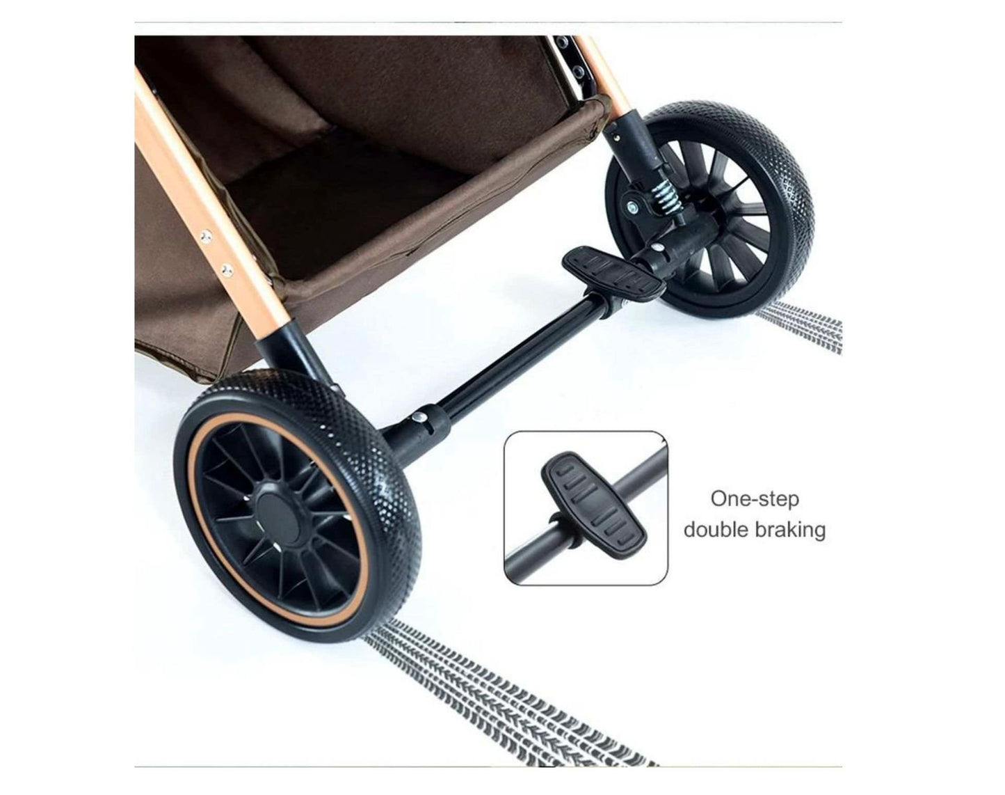 Baby stroller very light portable stroller good for travellers-Khaki