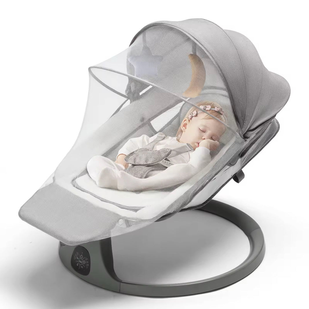 Electric baby swings 2 in 1 with 8 Lullabies , remote control , 5 swings speed , 3 recliner position